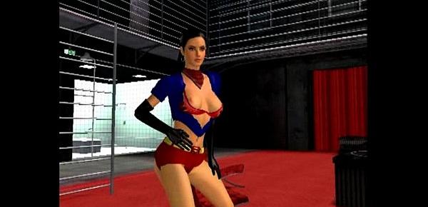  [Fantasy - 3dSexVilla 2] Megan Fox as Supergirl in Fetish Club 3dSexvilla2